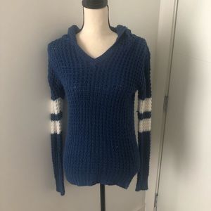 Blue and White Sweater